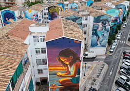 The Magic of Dreams mural by Sevillian artist Kato.