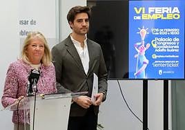 Mayor of Marbella Ángeles Muñoz during the presentation of the job fair.