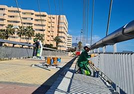 The renovation of the bridge is expected to take three months to complete.