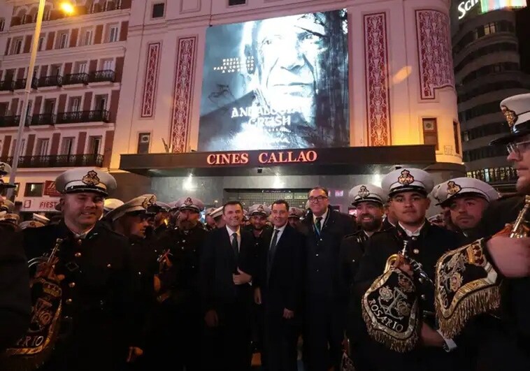 Moreno and Bernal, together with members of the Cadiz bugle band that played on soundtrack used in the Andalusian Crush video.