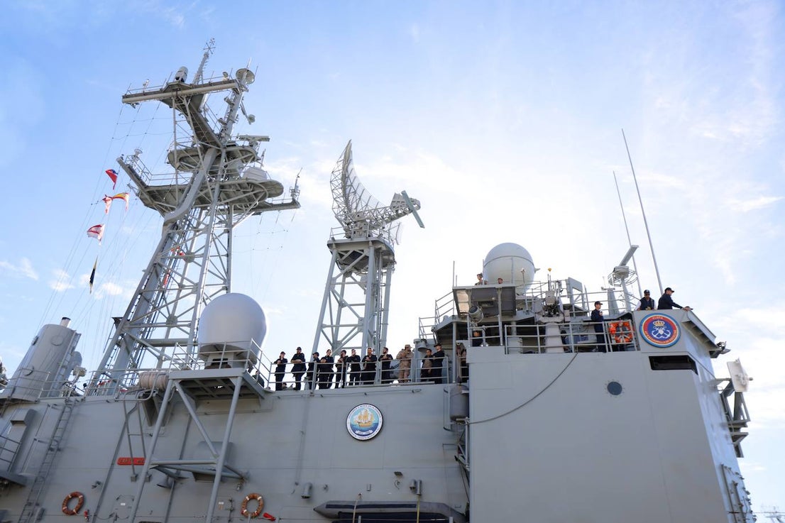 Spanish Navy warships in Malaga