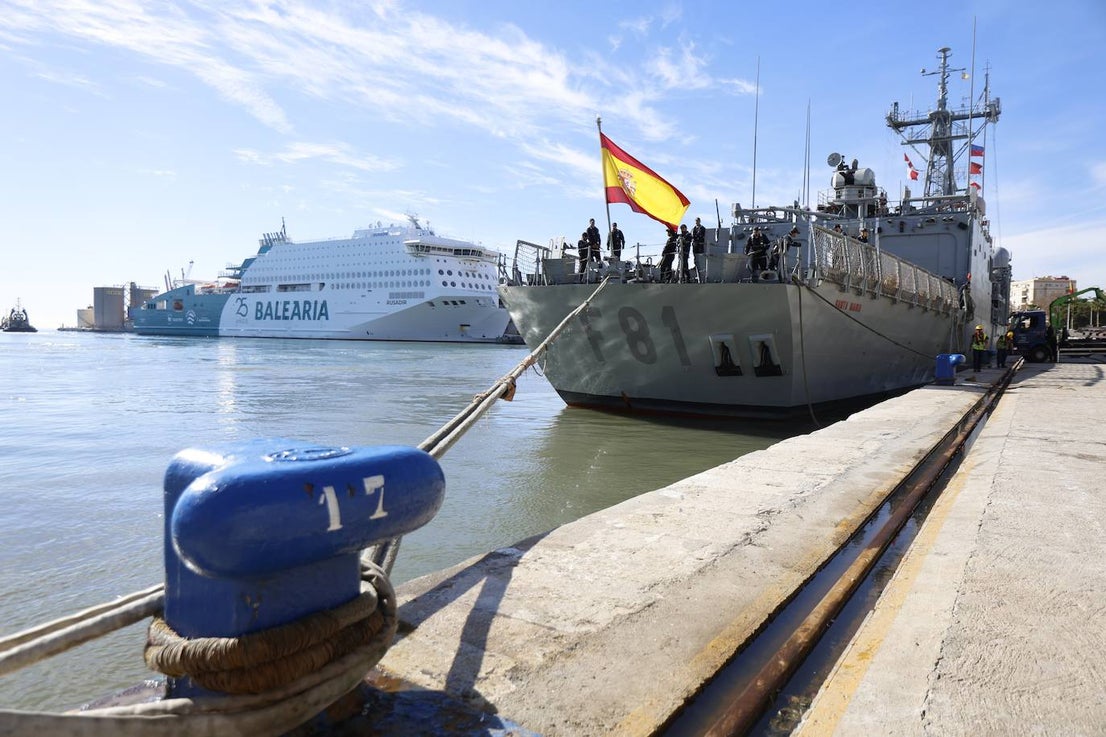 Spanish Navy warships in Malaga
