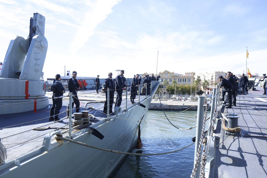 Spanish Navy warships in Malaga