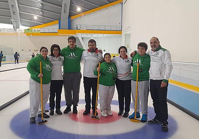 Malaga players in Jaca.