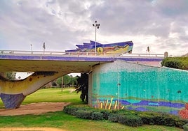 Dragon bridge in Alcalá de Guadaíra.