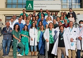 The transplant team at the Regional Hospital.