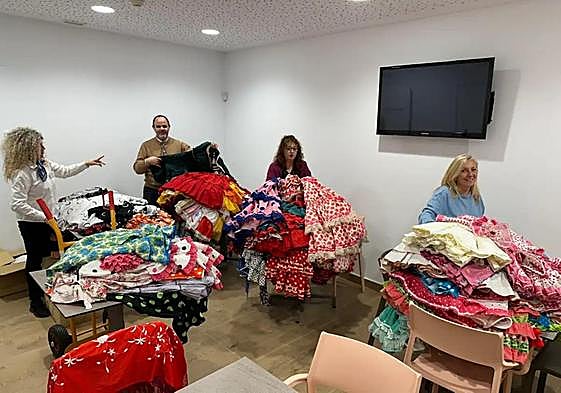 Some of the costumes that are bound for the States.