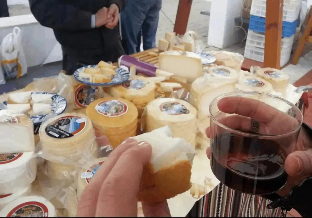 Cheese fair in Álora.