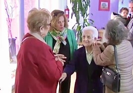 Araceli Hidalgo, on her hundredth birthday.