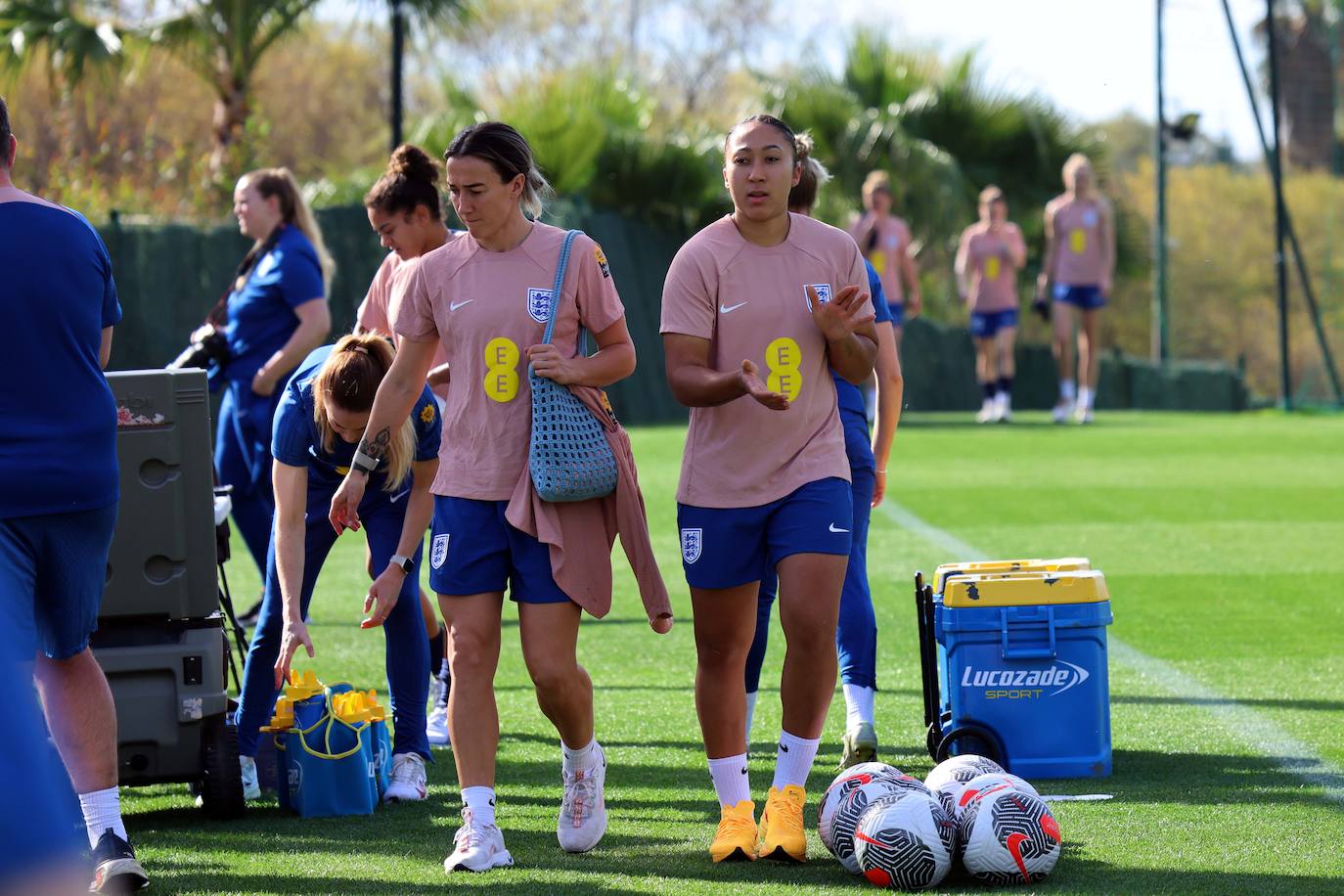 Lionesses train in Marbella - in pictures