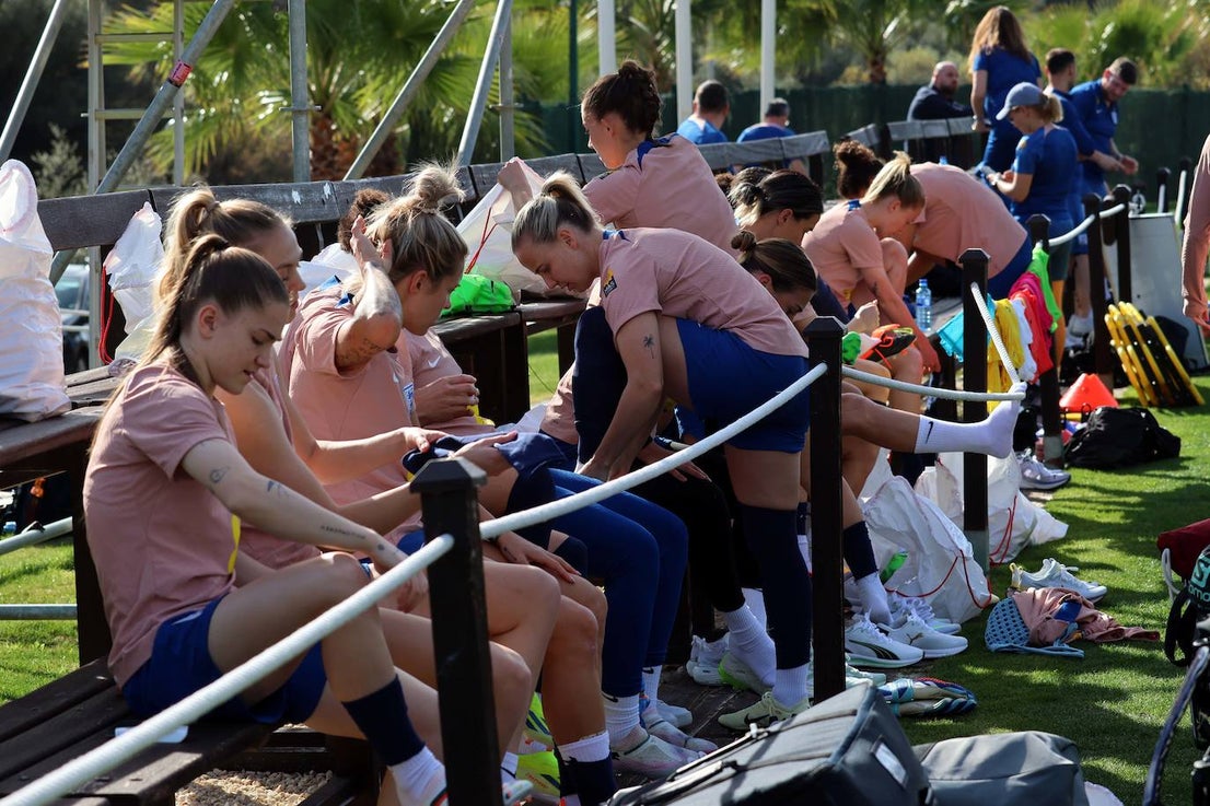 Lionesses train in Marbella - in pictures