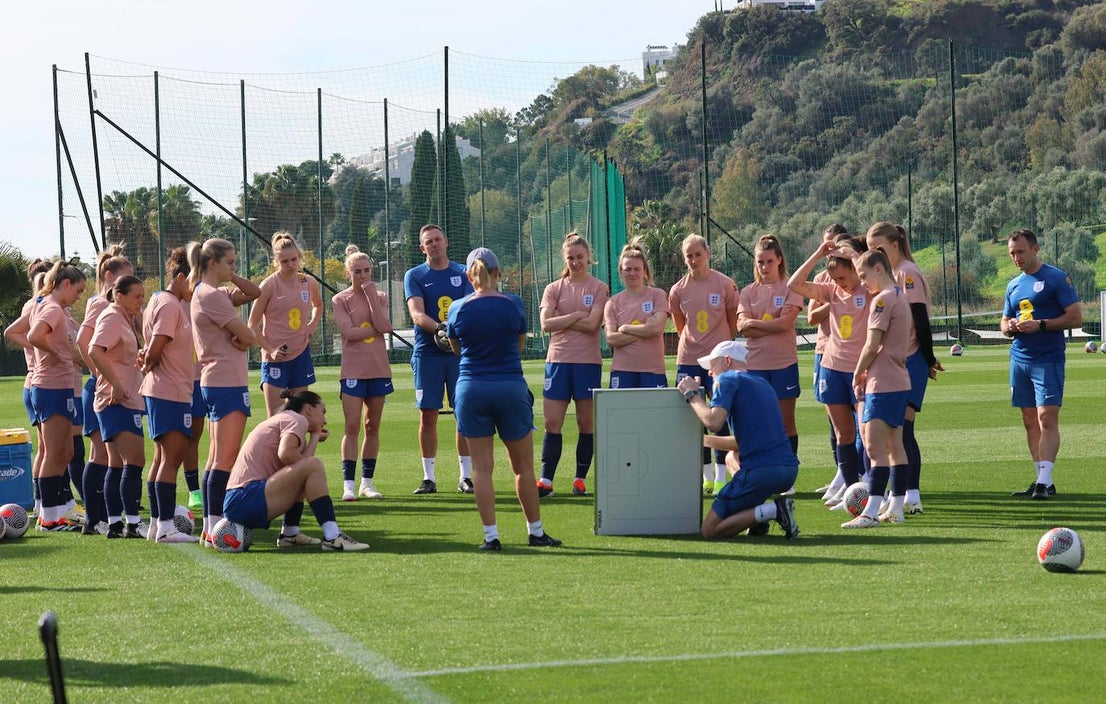 Lionesses train in Marbella - in pictures