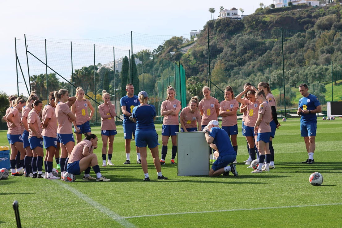Lionesses train in Marbella - in pictures