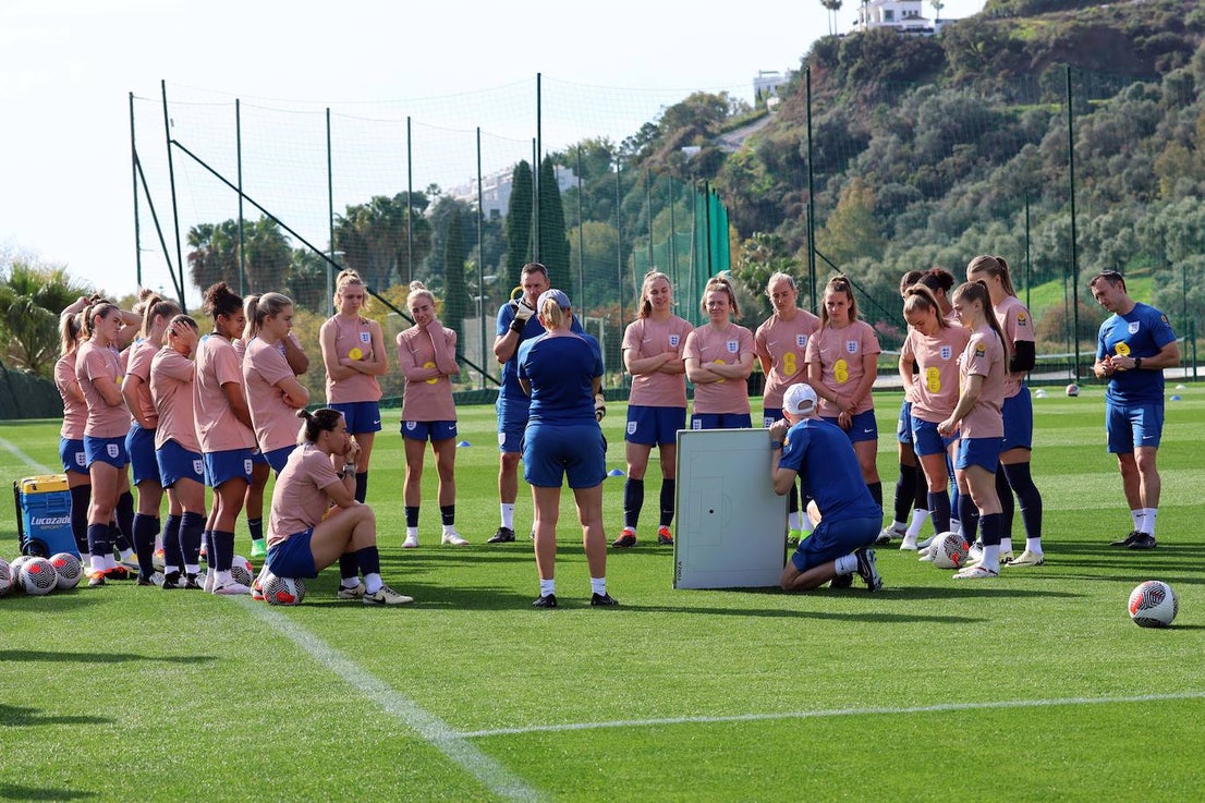 Lionesses train in Marbella - in pictures