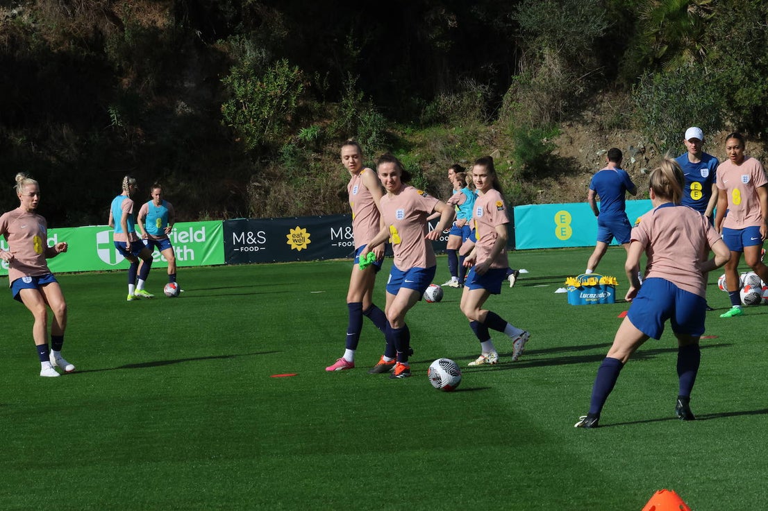 Lionesses train in Marbella - in pictures
