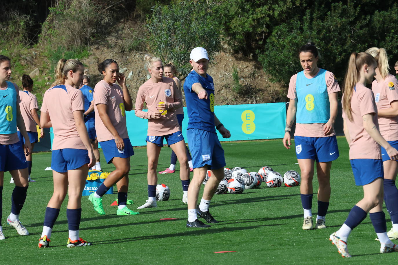 Lionesses train in Marbella - in pictures