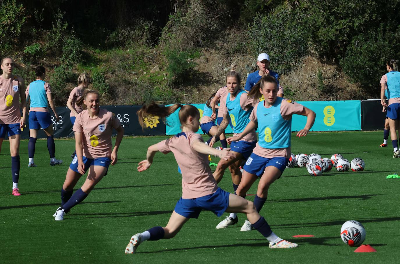 Lionesses train in Marbella - in pictures