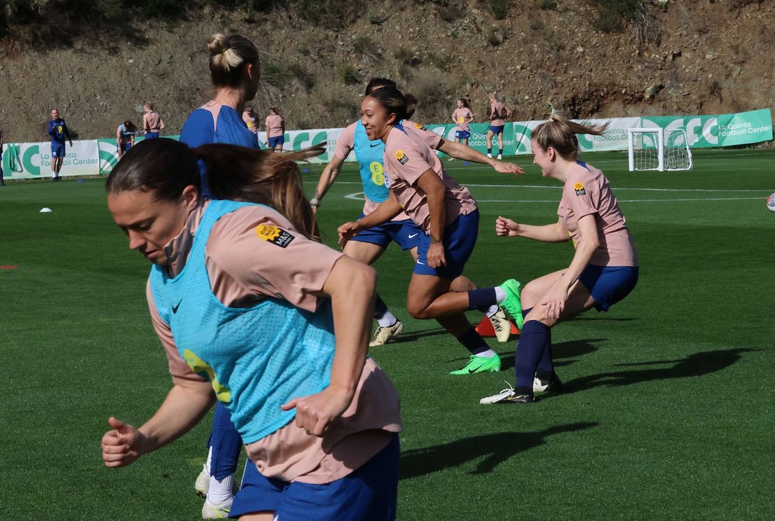 Lionesses train in Marbella - in pictures
