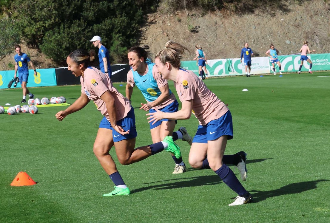 Lionesses train in Marbella - in pictures