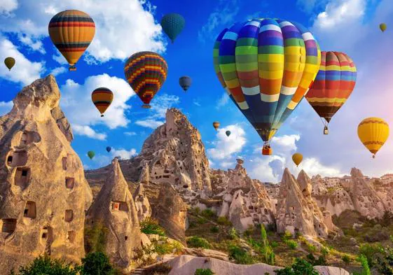 Balloons in Cappadocia.