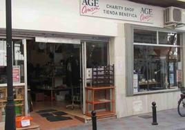 The Age Concern shop.