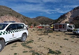 The emergency services took part in the mock plane crash.