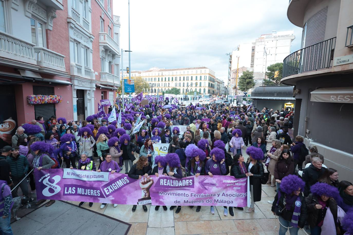 Thousands join massive women's day march in Malaga