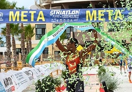 Last year's beach triathlon in Torremolinos.