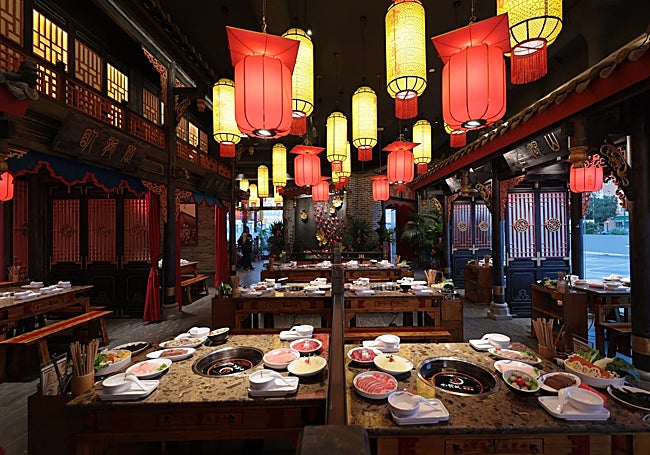 The interior of the new restaurant