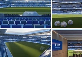 Some of the images from the video of Malaga's bid to host the 2030 FIFA World Cup and the project to extend La Rosaleda stadium.
