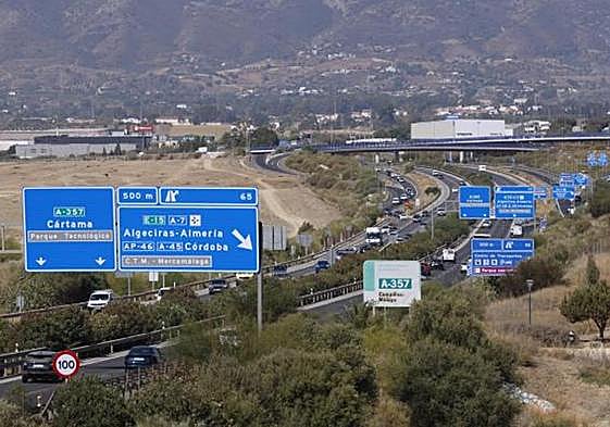 Archive image of the A-357, with the CTM in the background.