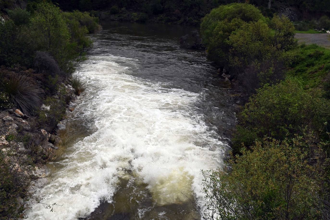 La Concepción reservoir and its diversion dams respond very quickly to rains.