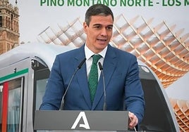 Prime Minister Pedro Sánchez this Monday in Seville.
