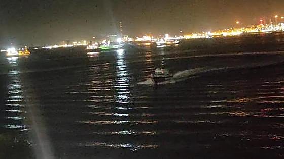 Video: Gibraltar authorities investigate after Spanish police boat smashes into airport runway approach lights during alleged pursuit