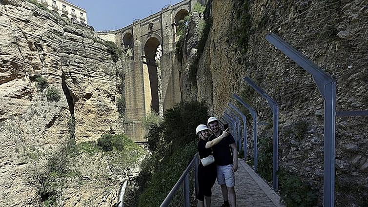 Visitors delighted as Ronda opens first stage of new gorge walk tourist attraction to the public