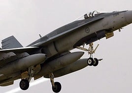 Archive image of an F-18.