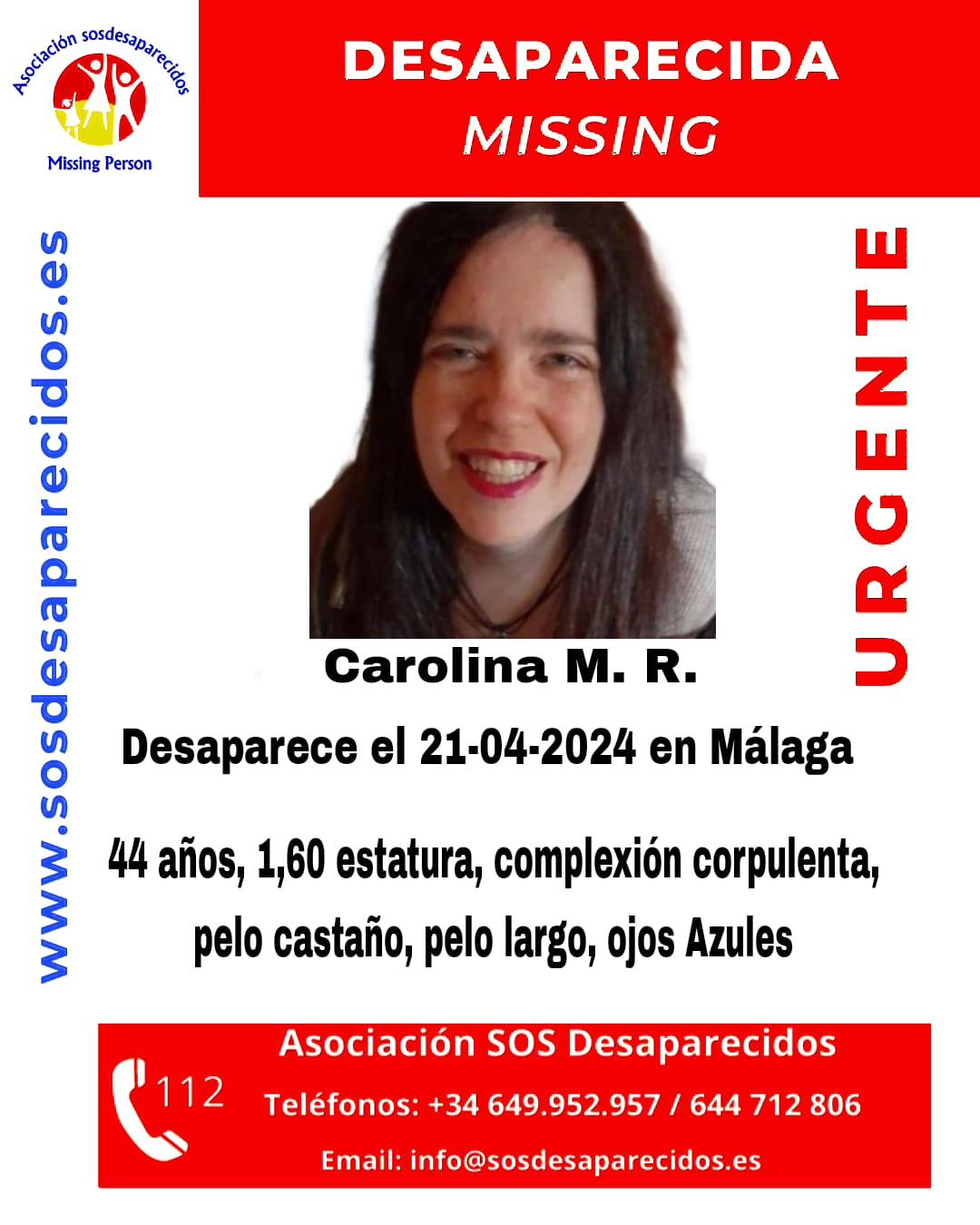 Search On For A Missing 44 Year Old Woman In Malaga Sur In English