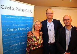 José Luque (centre) with Louise Cook-Edwards and Neil Hesketh.
