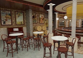 Recreation of the Café de Chinitas project by Eduardo Criado.