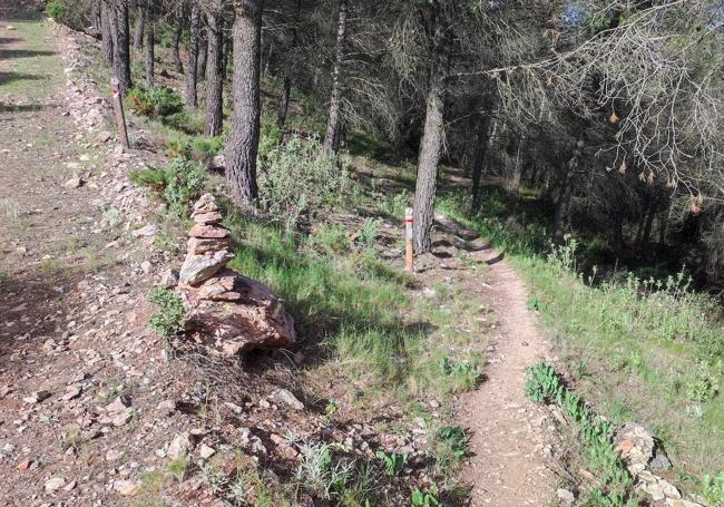 The way back can be done on the same path, but it can also be extended if you know the area.