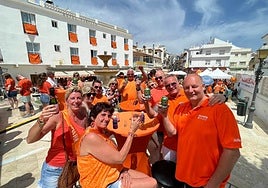 The Dutch enjoy last year's King's Day in Torremolinos.
