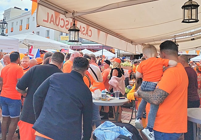 On the square in La Carihuela.