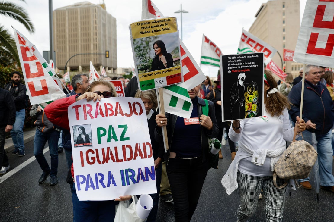 In pictures, Labour Day rally takes to the streets of Malaga