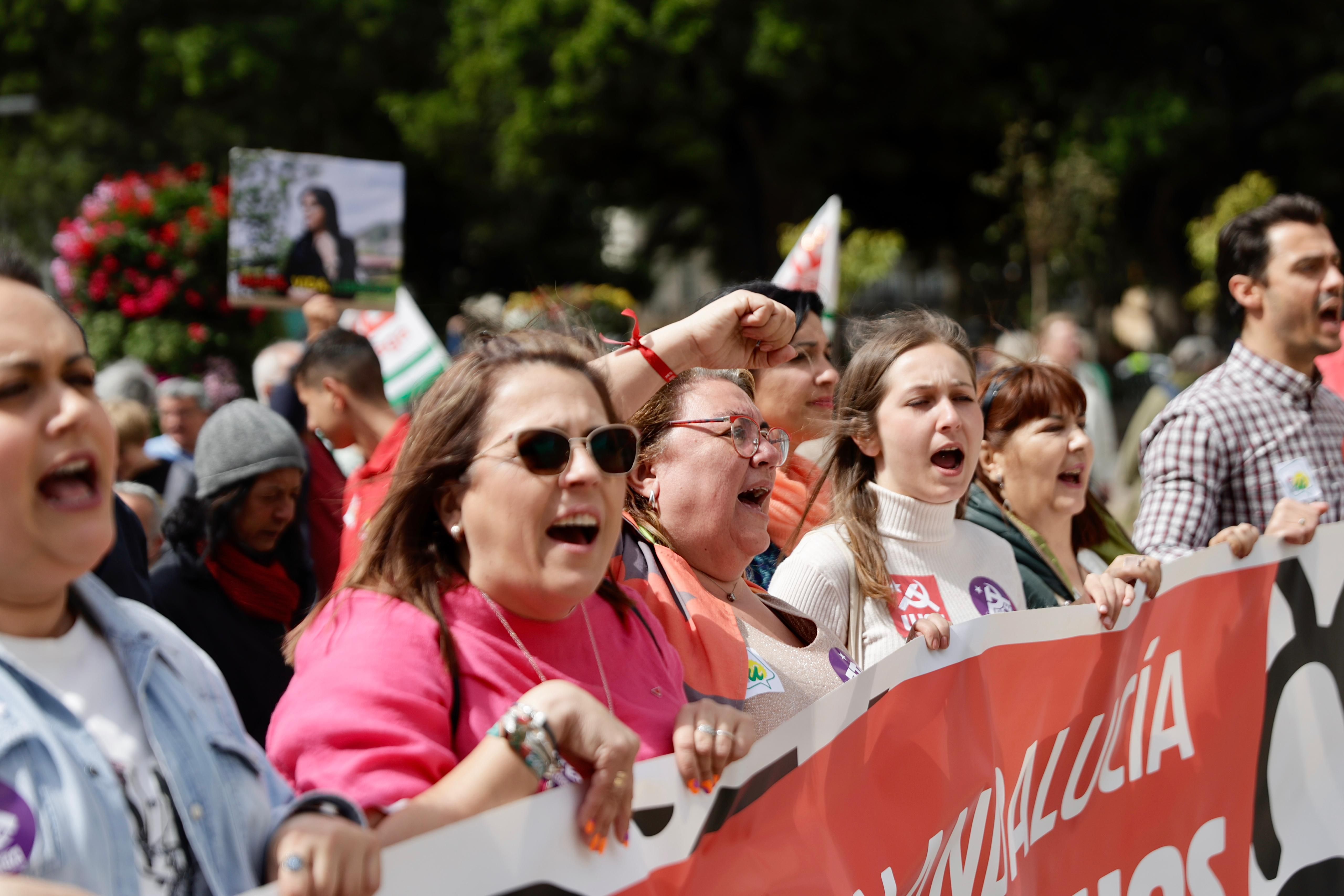 In pictures, Labour Day rally takes to the streets of Malaga