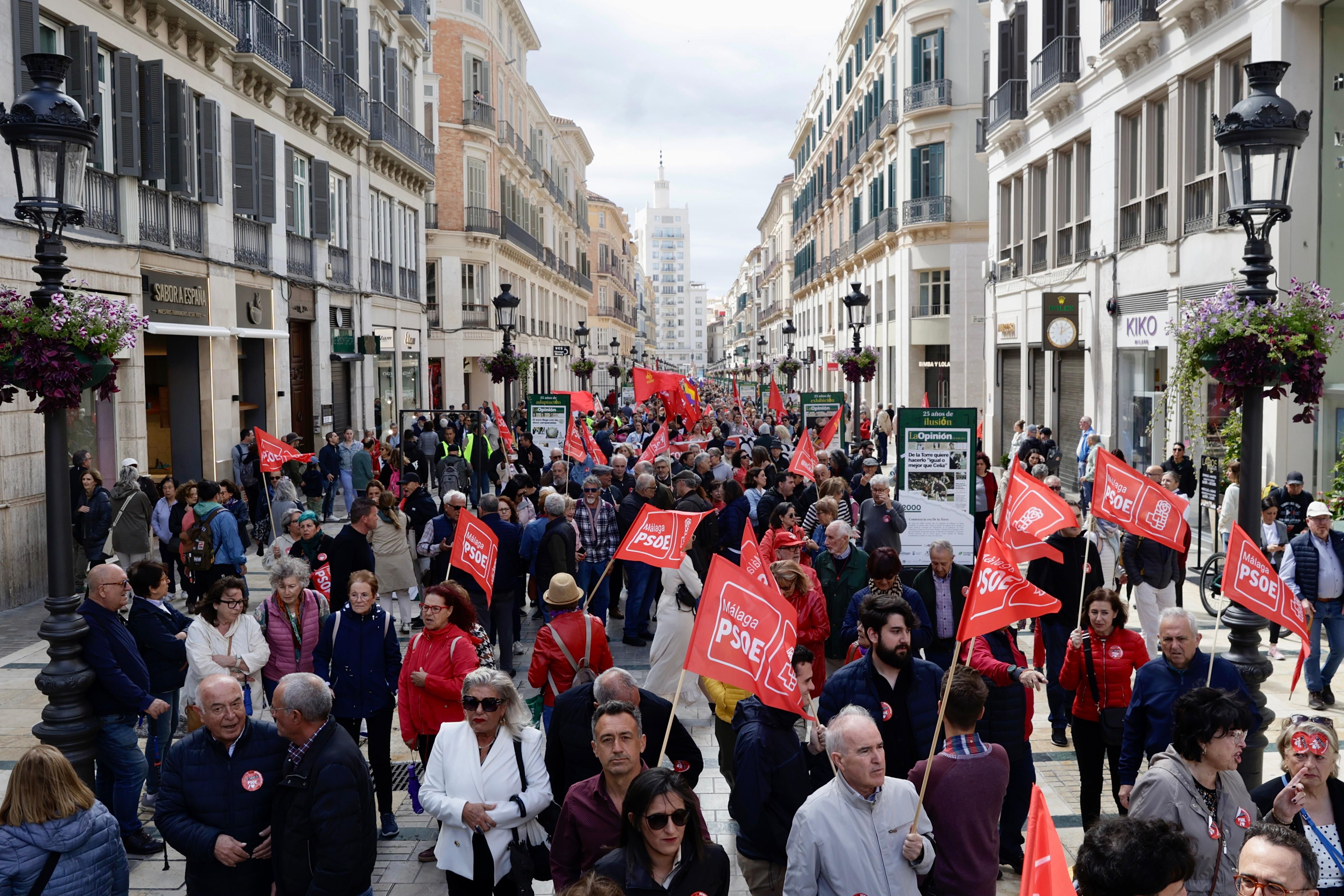 In pictures, Labour Day rally takes to the streets of Malaga