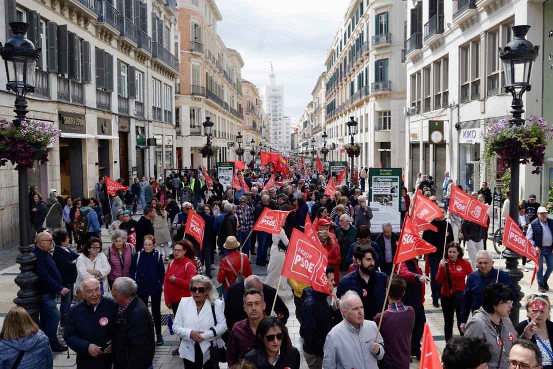 In pictures, Labour Day rally takes to the streets of Malaga