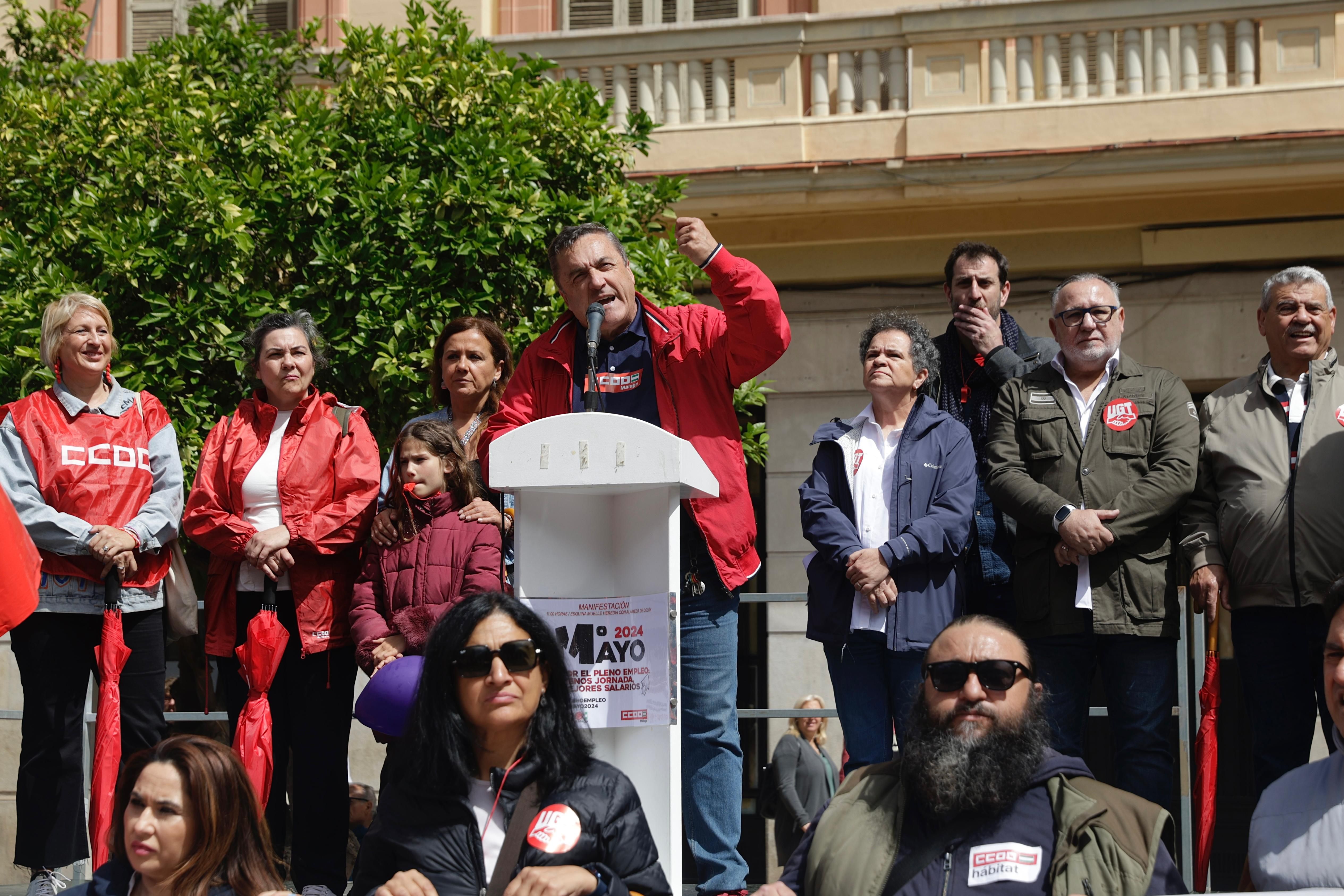 In pictures, Labour Day rally takes to the streets of Malaga