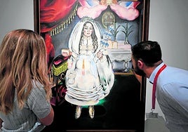 Girl at Her First Communion (1914), a work that precedes the artist's post-cubist phase.