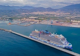 Norwegian Viva cruise ship in the Port of Motril.