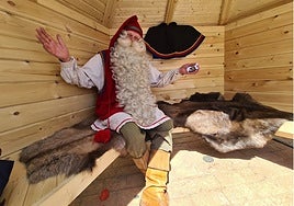 Santa enjoying his stay in the Costa del Sol town.